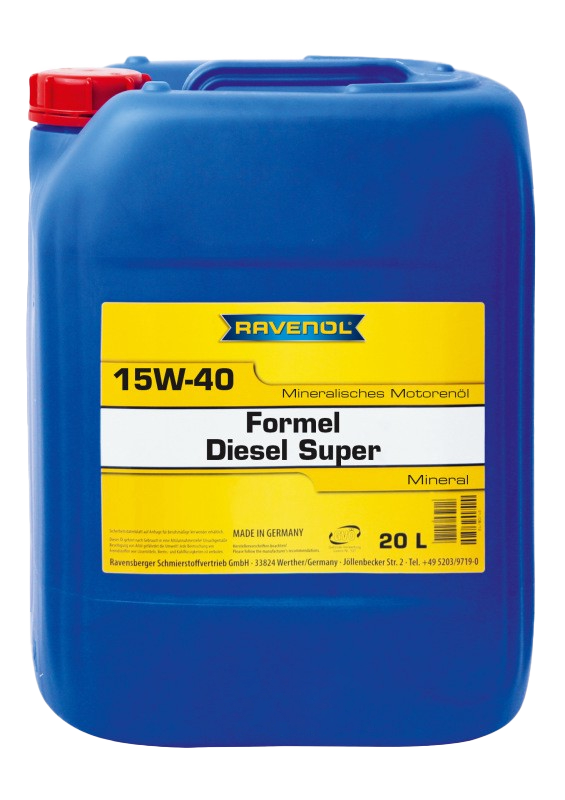 Моторное масло Ravenol Formel Super Diesel SAE 15W-40, 20л (RAVENOL: 1123215-020-01-999)